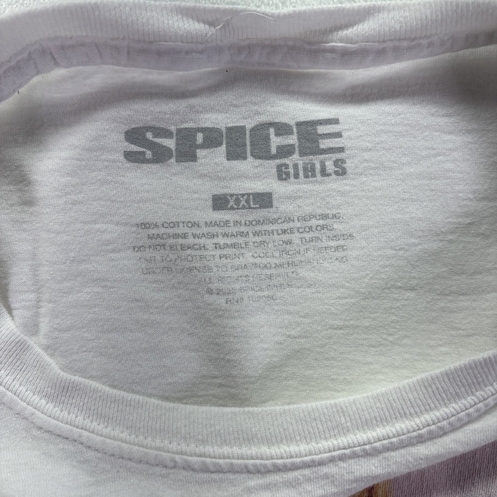 Spice Girls  Short Sleeve T-Shirt Size XXL Men's White - Picture 7 of 7